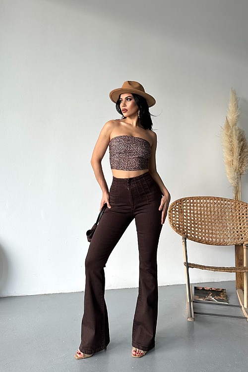 Pensli İspanyol Kot Pantolon 7021-78-(27-32)