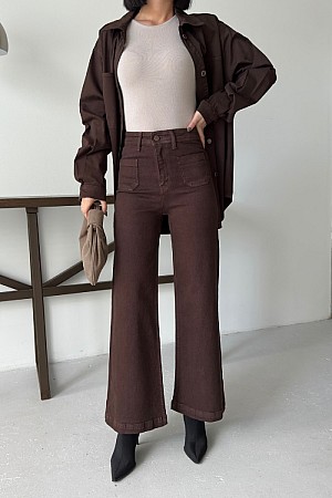Ön Cep Detaylı Kot Pantolon 7079-78-(27-32) Ön Cep Detaylı Kot Pantolon 7079-78-(27-32)