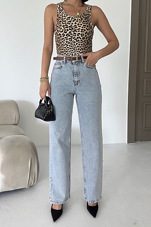 Boru Paça Relax Kot Pantolon 931-08-(27-32)