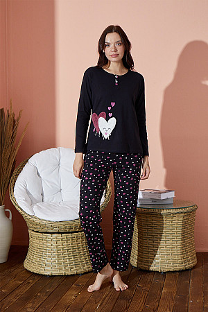 Women&#39;s Patterned Pajama Set Seasonal Set Waynap 8000