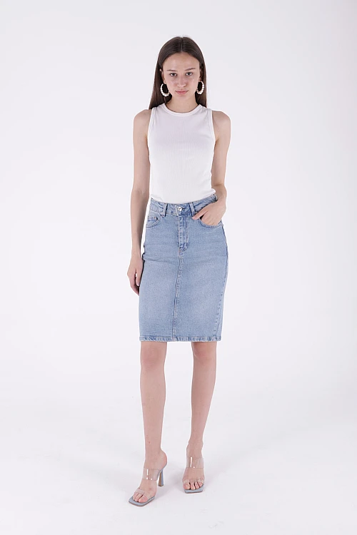 Orta Erkek Çocuk Kot Etek 1039-15-(S-XL-6)