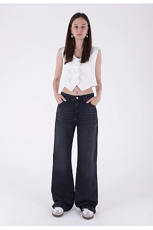 Bol Paça Baggy Relax Kot Pantolon 7031-19-(26-29)